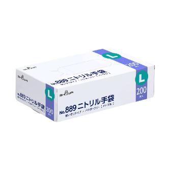 ショーワグローブ（株） ニトリル手袋 200枚入 NO889 ニトリル手袋　２００枚入　Ｌサイズ NO889-L