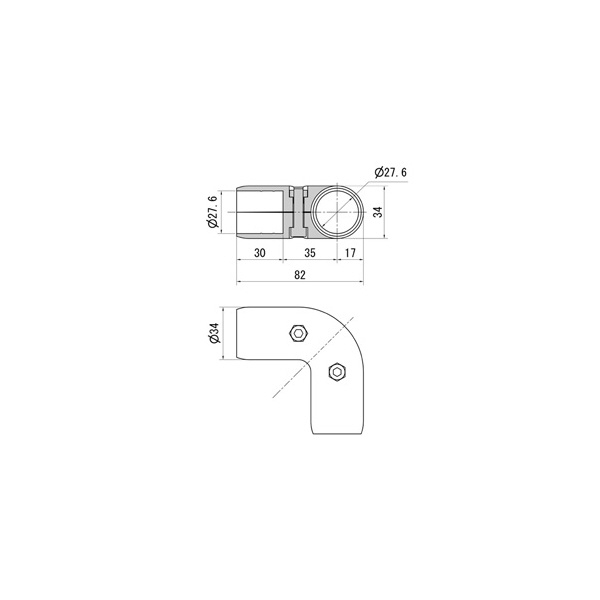 スペーシア（株） ユニプラ・ライトジョイント KJ ユニプラ・ライトジョイント KJ-16W ﾎﾜｲﾄ