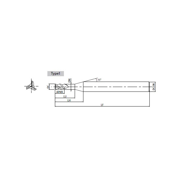 オーエスジー（株） 非鉄用DLCコート3枚刃超硬エンドミル高機能タイプショート形 AE-VTS-N 非鉄用ＤＬＣ超硬エンドミル３刃ショート形 AE-VTS-N 1X3