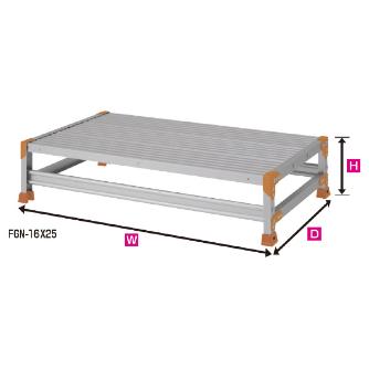 （株）ピカコーポレイション 作業台 Danchi 標準タイプ FGN 作業台　Ｄａｎｃｈｉ FGN-16X30