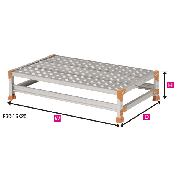 （株）ピカコーポレイション 作業台 Danchi 縞板タイプ FGC 作業台　Ｄａｎｃｈｉ FGC-16X30