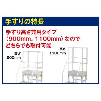 （株）ピカコーポレイション 片手すり天場L FGN-TKL 作業台オプション　片手すり天場Ｌ FGN-TKL26