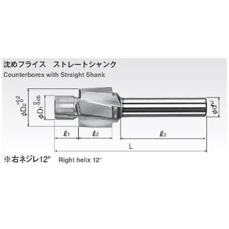 岡﨑精工（株） 沈めフライス(ストレートシャンク) CBS 沈めフライス（ストレートシャンク） CBS10