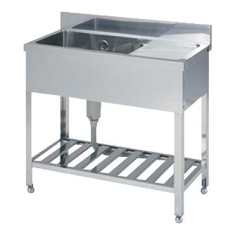 アズワン（株） 流し台(一槽水切付) 1-6634 流し台（一槽水切付）　ＦＡＳ－Ｔ－９４ 1-6634-01