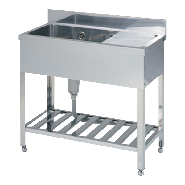 アズワン（株） 流し台(一槽水切付) 1-6634 流し台（一槽水切付）　ＦＡＳ－Ｔ－９４ 1-6634-01