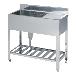 アズワン（株） 流し台(一槽水切付) 1-6634 流し台（一槽水切付）　ＦＡＳ－Ｔ－９４ 1-6634-01