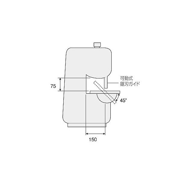 アズワン（株） バンドソー 1-6702 バンドソー　Ｋ－１００ 1-6702-01