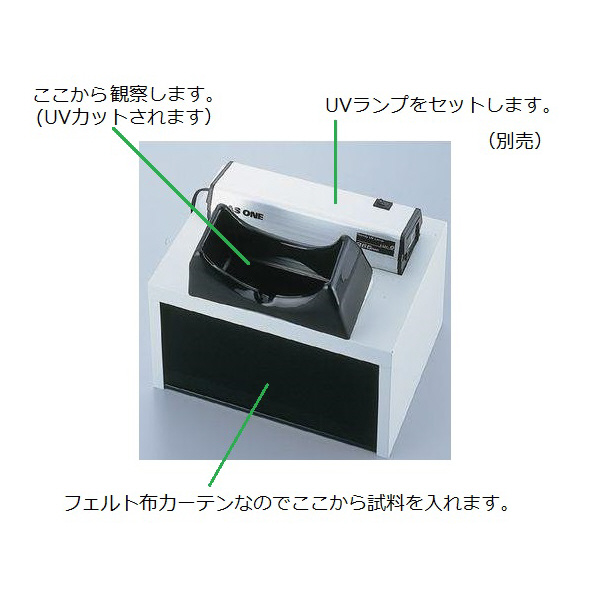 アズワン（株） ハンディーUVランプ用アクセサリー 暗箱 1-5479-20 ハンディーＵＶランプ用アクセサリー　暗箱 1-5479-20