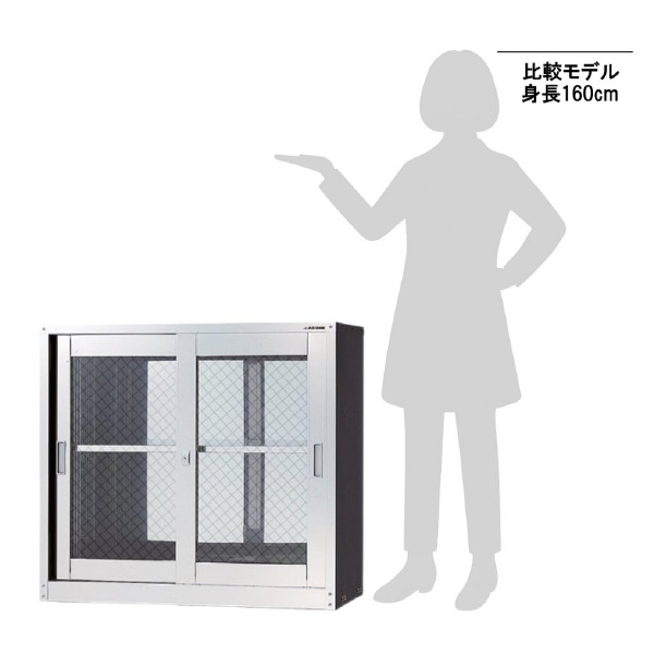 アズワン（株） ステンレス薬品保管庫 1-6169 ステンレス薬品保管庫　ＨＳ－９４５Ａ 1-6169-03