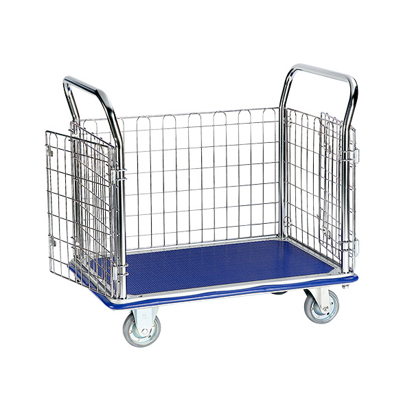 アズワン（株） 観音扉型金網台車 NK－307K 1-6290-01 観音扉型金網台車　ＮＫ－３０７Ｋ 1-6290-01