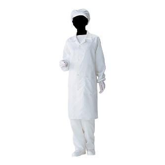 アズワン（株） 無塵衣AS240C 1-6361 無塵衣ＡＳ２４０Ｃ（男女兼用コート）４Ｌ 1-6361-01