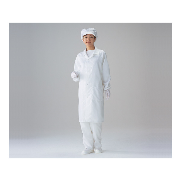アズワン（株） 無塵衣AS240C 1-6361 無塵衣ＡＳ２４０Ｃ（男女兼用コート）Ｍ 1-6361-05