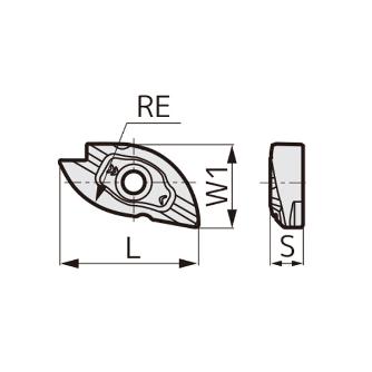 住友電気工業（株） SEC-ウェーブボールWBMR型用 インサート ZNMT カッタチップ ZNMT4310250 ACP300