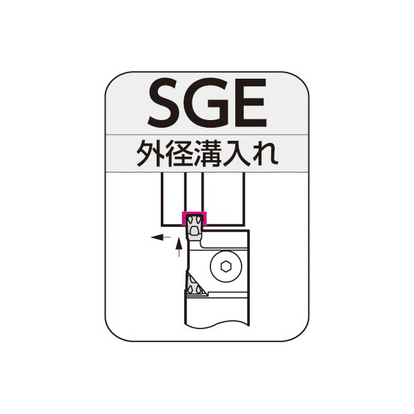 住友電気工業（株） SEC－溝入れバイト ホルダ SGE ＳＥＣ－溝入れバイト　ホルダ SGEL1016-3