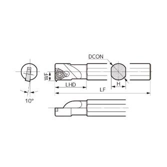 住友電気工業（株） SEC－ねじ切りバイト ホルダ STHI ＳＥＣ－ねじ切りバイト　ホルダ STHI10