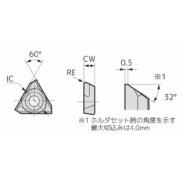 住友電気工業（株） SEC－前挽きバイト インサート TFR ＳＥＣ－前挽きバイト　インサート TFR3315 ACZ150