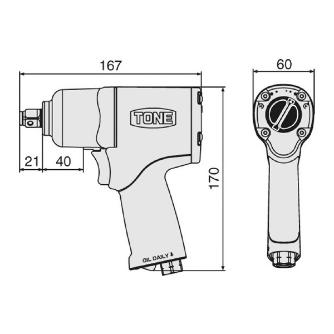 ＴＯＮＥ（株） エアーインパクトレンチ AI エアーインパクトレンチ AI4160