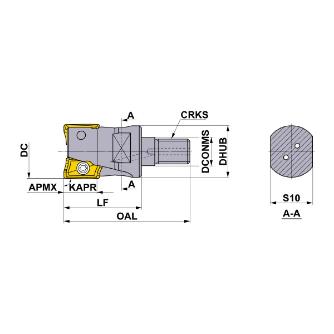 三菱マテリアル（株） カッタ 多機能用(スクリューインタイプ) APX4000 カッタ　多機能用（スクリューインタイプ） APX4000R323M16A40