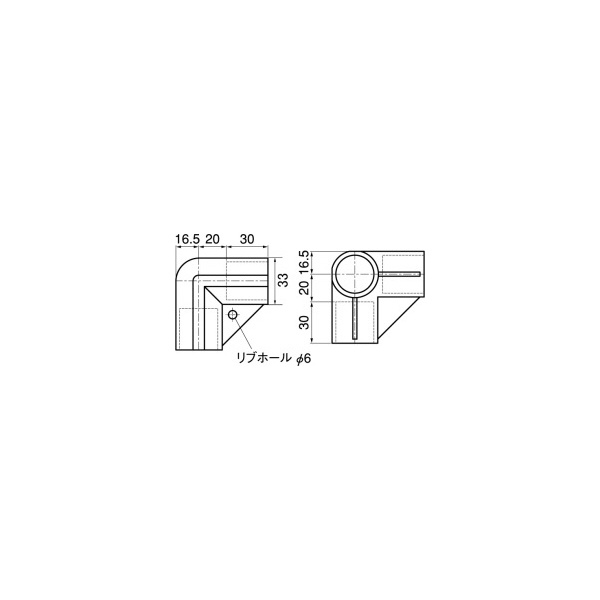 スペーシア（株） プラスチックジョイント(コーナー用) PJ プラスチックジョイント（コーナー用） PJ-001W ｵﾌﾎﾜｲﾄ