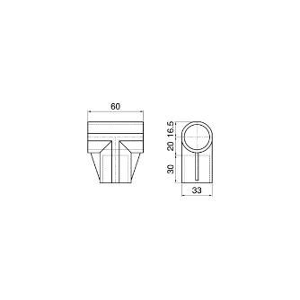 スペーシア（株） プラスチックジョイント(中間用) PJ プラスチックジョイント（中間用） PJ-201CW ｵﾌﾎﾜｲﾄ