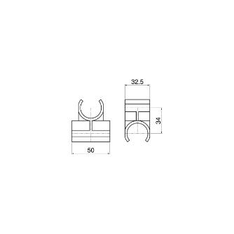 スペーシア（株） プラスチックジョイント(クロス用) PJ プラスチックジョイント（クロス用） PJ-300BW ｵﾌﾎﾜｲﾄ