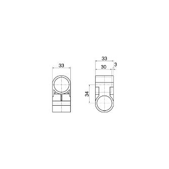 スペーシア（株） プラスチックジョイント(クロス用) PJ プラスチックジョイント（クロス用） PJ-303W ｵﾌﾎﾜｲﾄ