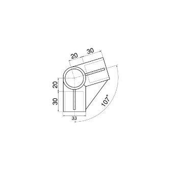 スペーシア（株） プラスチックジョイント(角度用) PJ プラスチックジョイント（角度用） PJ-402W ｵﾌﾎﾜｲﾄ