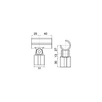 スペーシア（株） プラスチックジョイント(角度用) PJ プラスチックジョイント（角度用） PJ-403W ｵﾌﾎﾜｲﾄ