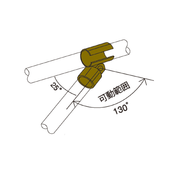 スペーシア（株） プラスチックジョイント(角度用) PJ プラスチックジョイント（角度用） PJ-403W ｵﾌﾎﾜｲﾄ