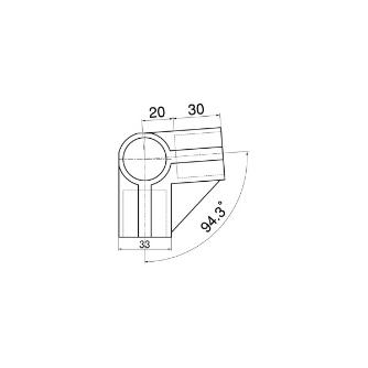 スペーシア（株） プラスチックジョイント(角度用) PJ プラスチックジョイント（角度用） PJ-405G ﾀﾞｰｸｸﾞﾚｰ