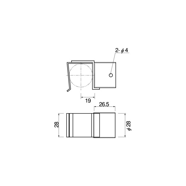 スペーシア（株） はめ込み金具A JB-106 はめ込み金具Ａ JB-106