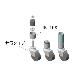 スペーシア（株） 接続用金具静電差込キャスター用キャップ JB-108 接続用金具静電差込キャスター用キャップ JB-108