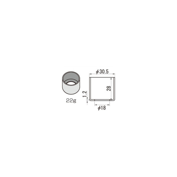 スペーシア（株） 接続用金具静電差込キャスター用キャップ JB-108 接続用金具静電差込キャスター用キャップ JB-108