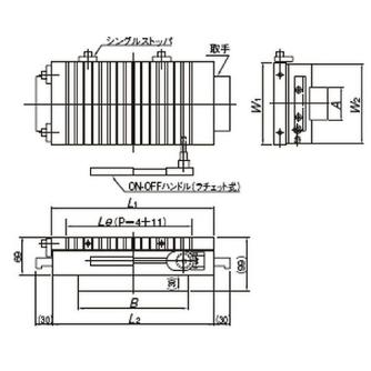 カネテック（株） 永磁チャック RMA 永磁チャック RMA-V1530