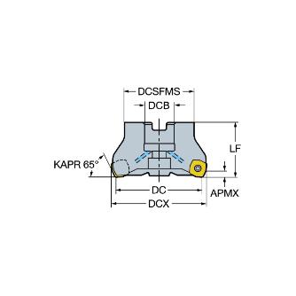 サンドビック（株） コロミル365 カッター RA365 コロミル３６５　カッター　【Ｆ】 RA365-125J38-W15H