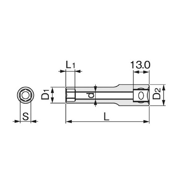 ＴＯＮＥ（株） ナットキャッチディープソケット(6角) 3SC ナットキャッチソケット 3SC-08L