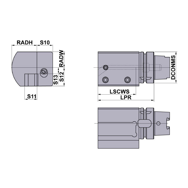 三菱マテリアル（株） HSKホルダ(角バイト取付用) H-TH-EV ＨＳＫホルダ（角バイト取付用） H63TH-EV2525L-112