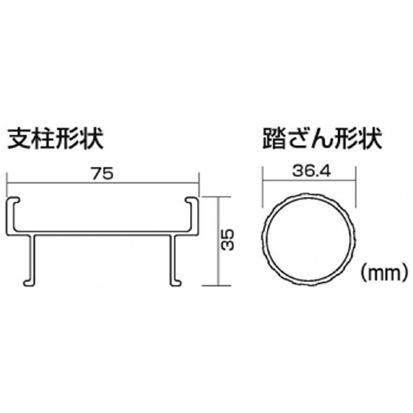 （株）ピカコーポレイション ユニット交換式1連はしご LLS ユニット交換式１連はしご LLS-51