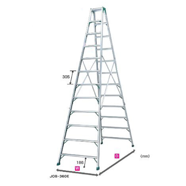 （株）ピカコーポレイション 専用脚立 スーパージョブ JOB 専用脚立　スーパージョブ JOB-360E