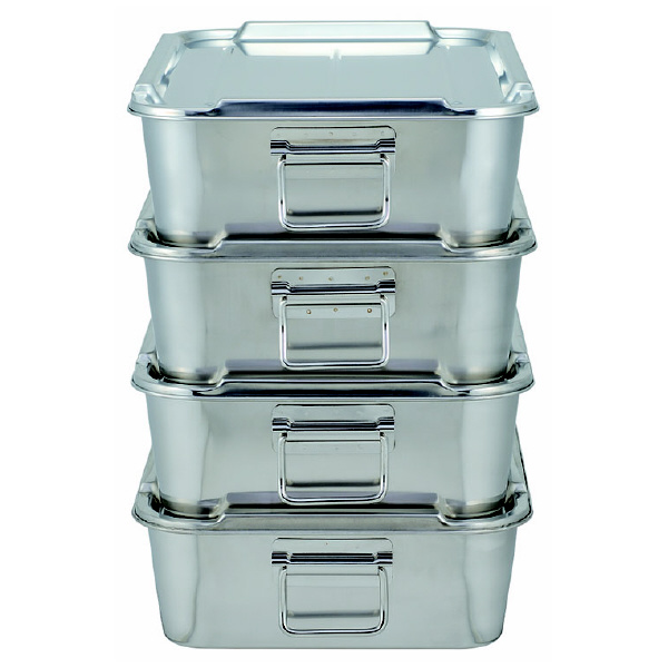 スギコ産業（株） 18ー8給食バット可動ハンドル付 SH １８－８給食バット可動ハンドル付 SH-6038H