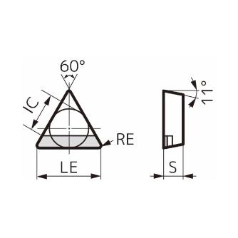 住友電気工業（株） スミダイヤ スローアウェイチップ NF-TPGN-P スミダイヤ　スローアウェイチップ NF-TPGN110308P DA1000