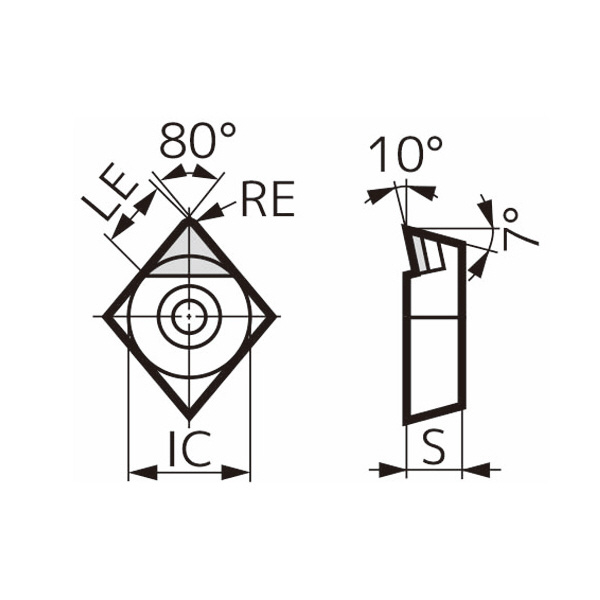住友電気工業（株） スミダイヤ スローアウェイチップ NF-CCMT スミダイヤ　スローアウェイチップ NF-CCMT09T301 DA1000
