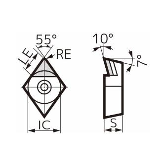 住友電気工業（株） スミダイヤ スローアウェイチップ NF-DCMT スミダイヤ　スローアウェイチップ NF-DCMT070201 DA1000