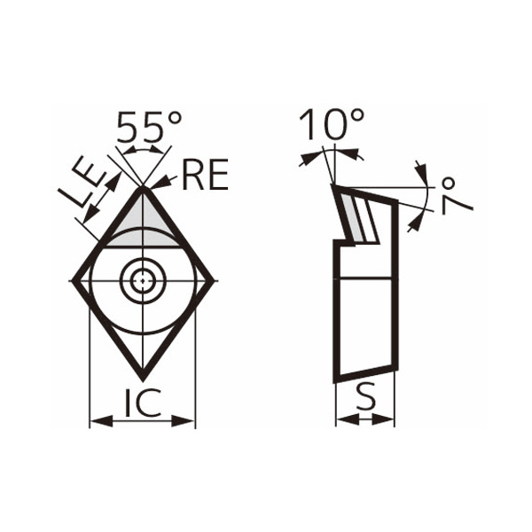 住友電気工業（株） スミダイヤ スローアウェイチップ NF-DCMT スミダイヤ　スローアウェイチップ NF-DCMT11T302 DA1000