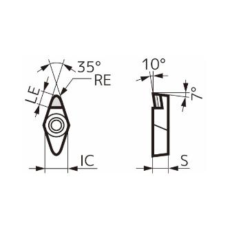 住友電気工業（株） スミダイヤ スローアウェイチップ NF-VCMT スミダイヤ　スローアウェイチップ NF-VCMT160408 DA1000