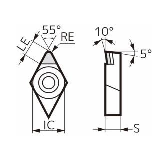 住友電気工業（株） スミダイヤ スローアウェイチップ NF-DNMX スミダイヤ　スローアウェイチップ NF-DNMX150408 DA1000