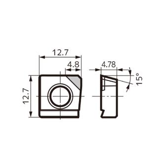 住友電気工業（株） スミダイヤ カッタチップ NF-SNEW スミダイヤ　カッタチップ NF-SNEW1204ADFR DA1000