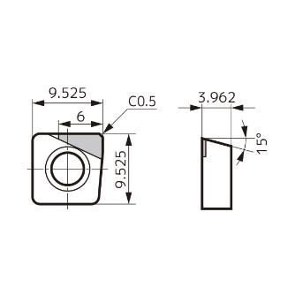 住友電気工業（株） スミダイヤ カッタチップ NF-SNEW スミダイヤ　カッタチップ NF-SNEW09T3ADTR DA1000