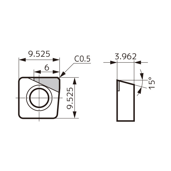 住友電気工業（株） スミダイヤ カッタチップ NF-SNEW スミダイヤ　カッタチップ NF-SNEW09T3ADTR DA1000