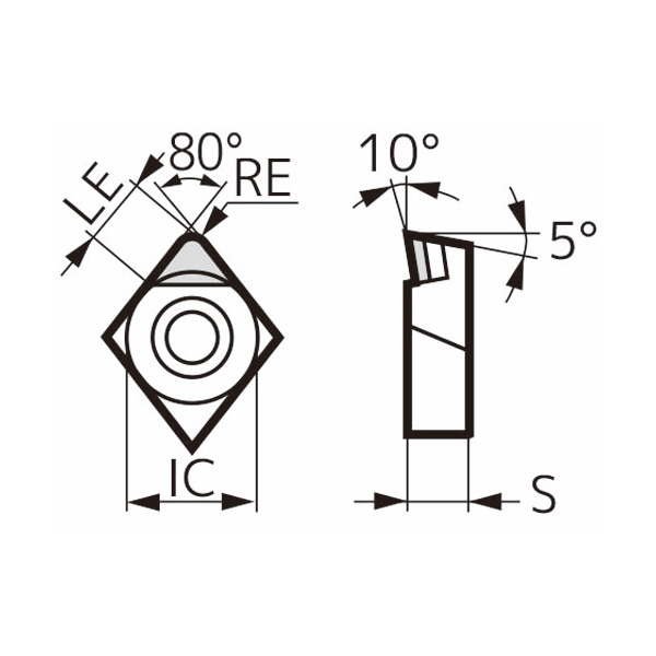 住友電気工業（株） スミダイヤ スローアウェイチップ CNMX スミダイヤ　スローアウェイチップ CNMX120408 DA1000